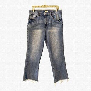 Kensie Jeans High Rise Flare Crop